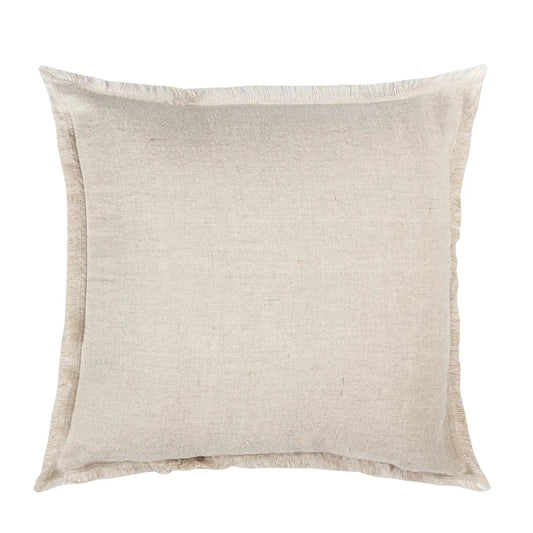 Beige So Soft Linen Pillow Cover - Mindful Living Home