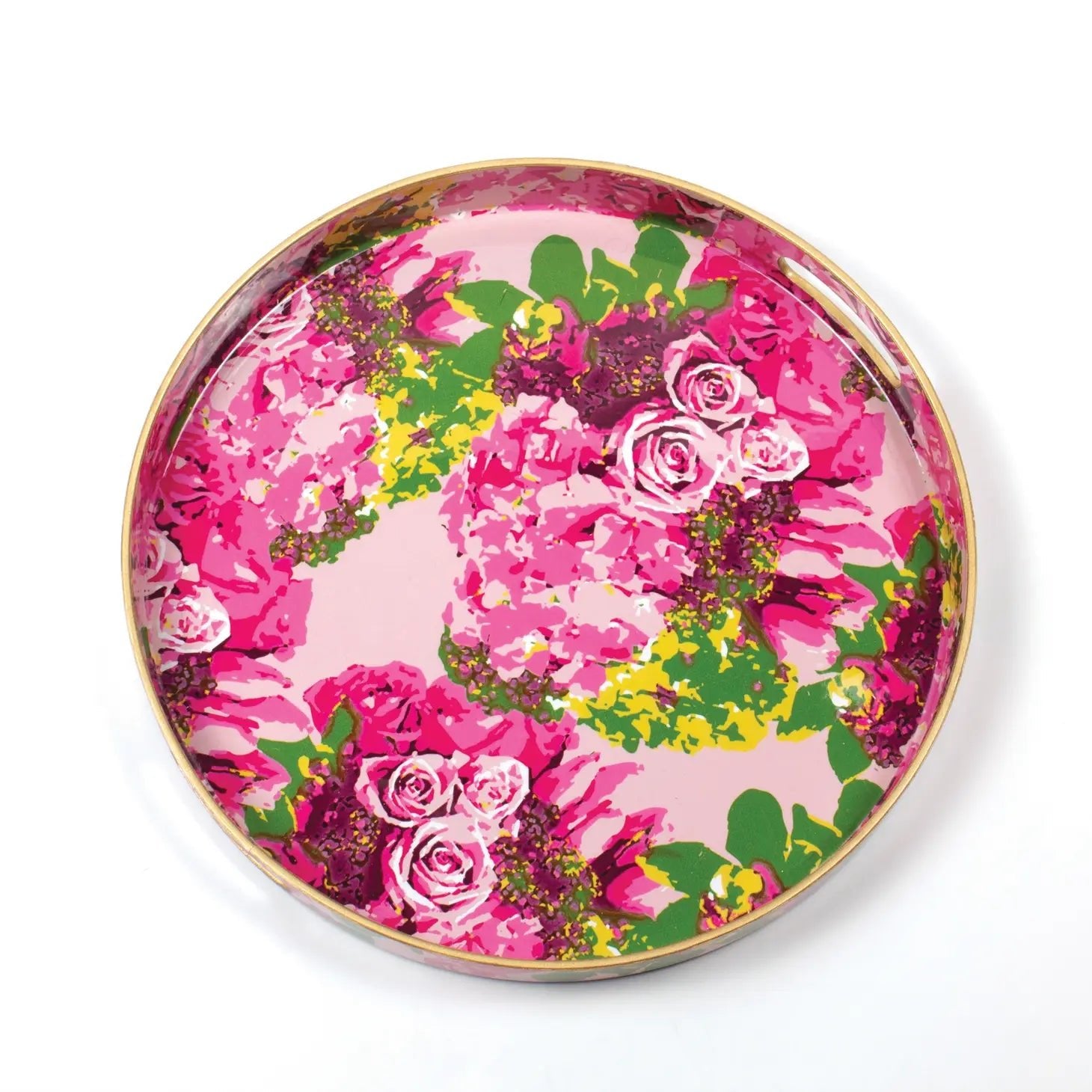 Rose Garden Round Tray - Mindful Living Home