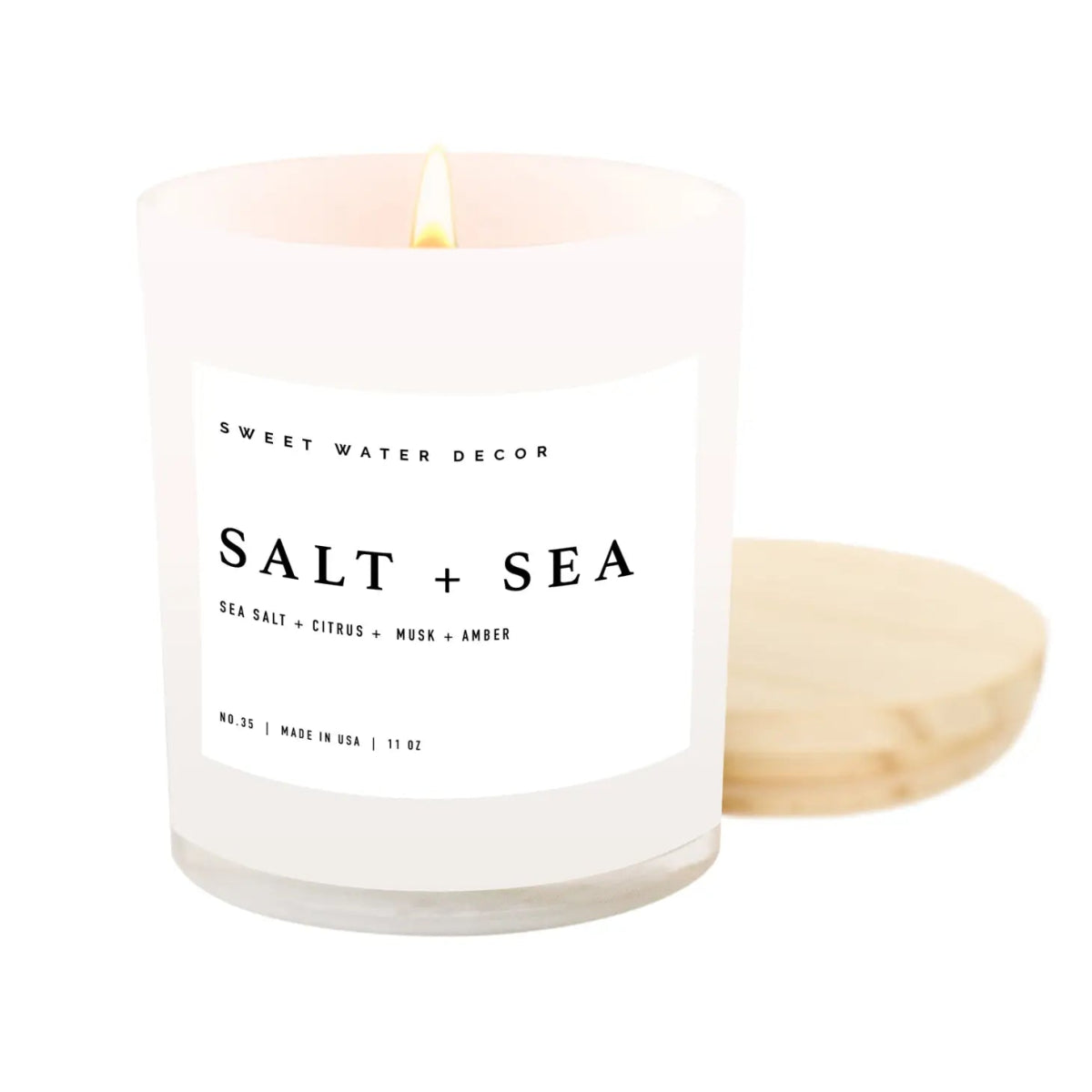 Salt and Sea 11 oz Soy Candle - Mindful Living Home