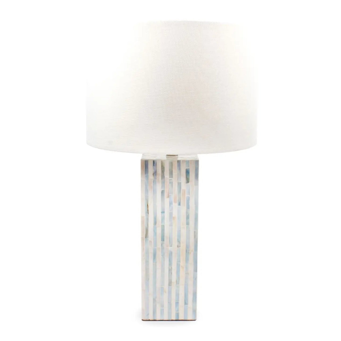 Striped Mother of Pearl Table Lamp - Mindful Living Home