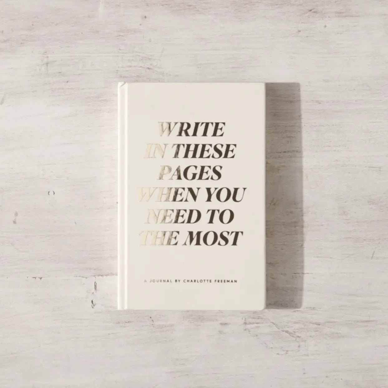 Write in These Pages Journal - Mindful Living Home